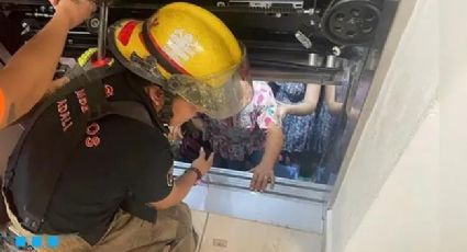 Trabajadoras son rescatadas al quedar atrapadas en elevador