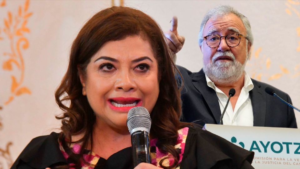 Clara Brugada, próxima jefa de Gobierno de la CDMX y Alejandro Encinas, exsubsecretario de Derechos Humanos de Segob.