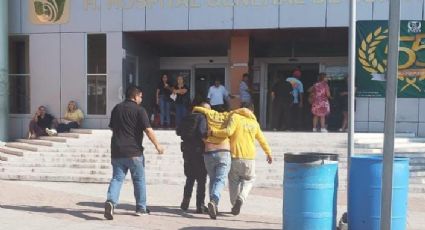 Policías de Guadalupe auxilian a hombre que sufrió golpe de calor en la vía pública