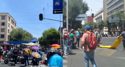 Desquicia en vialidad manifestantes por el cierre de 20 de noviembre e Izazaga