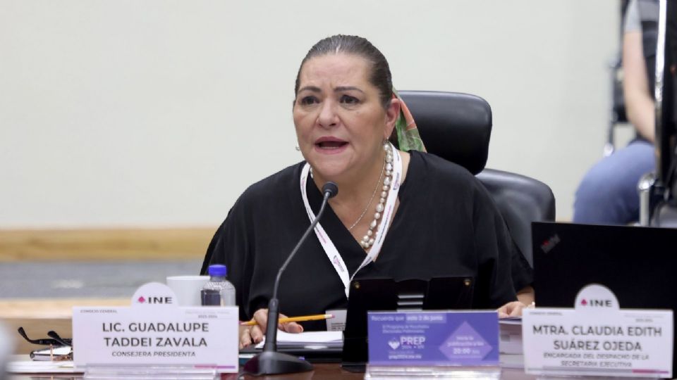 Guadalupe Taddei Zavala, Consejera Presidenta del INE.