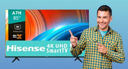 Walmart remata pantalla Hisense 4K de 85" con 12 mil pesos de descuento y a MSI