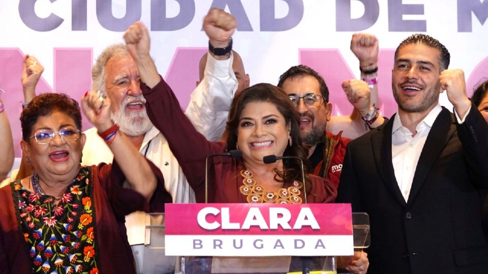 Clara Brugada, candidata a la Jefatura de Gobierno por Morena.