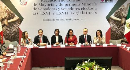 INE entrega al Senado constancias de mayoría y de primera minoría de funcionarios electos