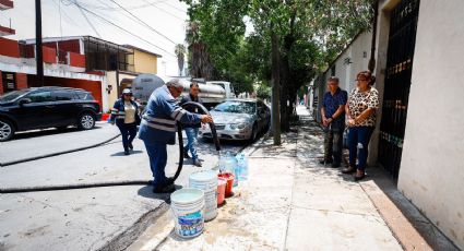 Municipio de Monterrey brinda pipas a vecinos sin agua potable