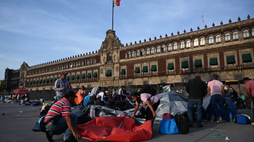 Integrantes de la CNTE Chiapas se reunieron con AMLO en Palacio Nacional.