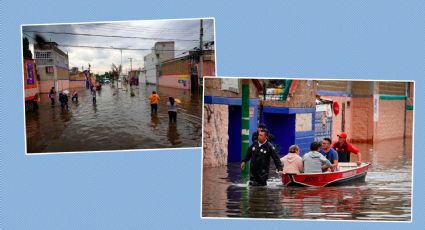 Así quedó Cuautitlán bajo el agua después de las fuertes lluvias | VIDEOS