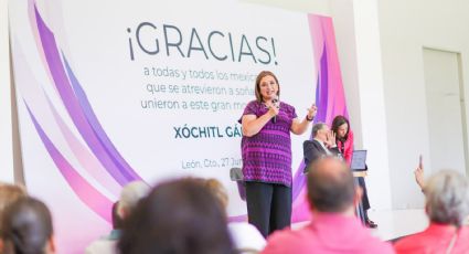 Xóchitl Gálvez se reúne con simpatizantes en Guanajuato