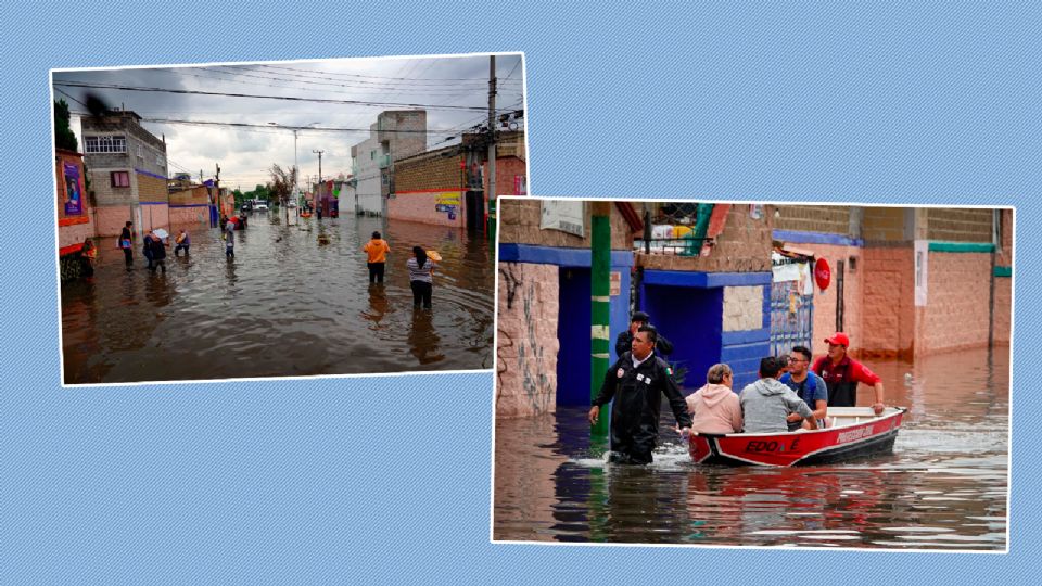 Así quedó Cuautitlán bajo el agua después de las fuertes lluvias | VIDEOS.