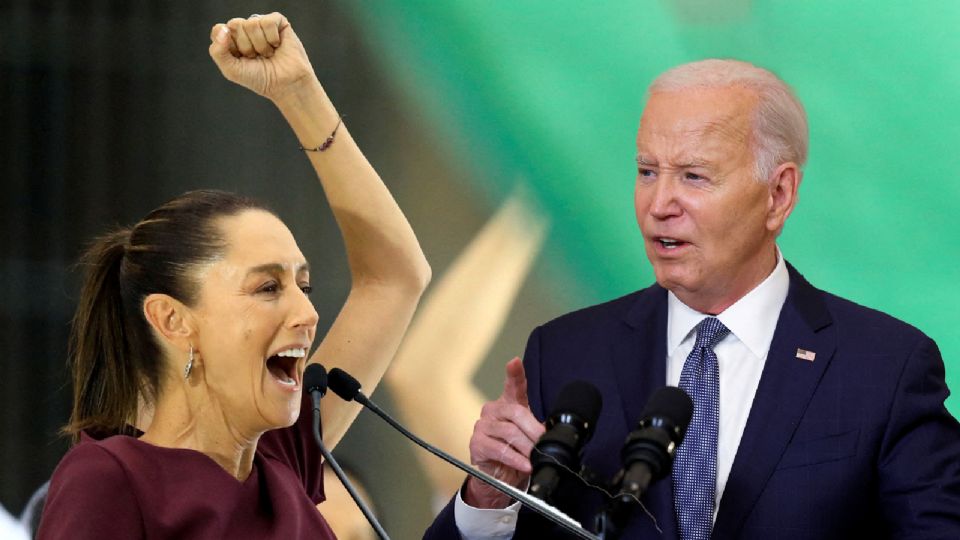 Joe Biden felicita a Claudia Sheinbaum tras su triunfo virtual.