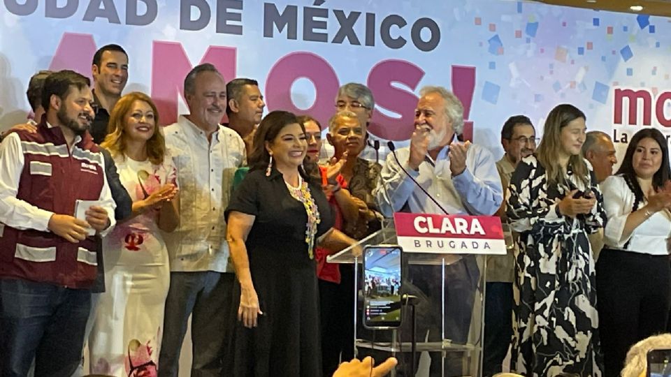 Clara Brugada, virtual candidata ganadora a la jefatura de Gobierno de la CDMX.