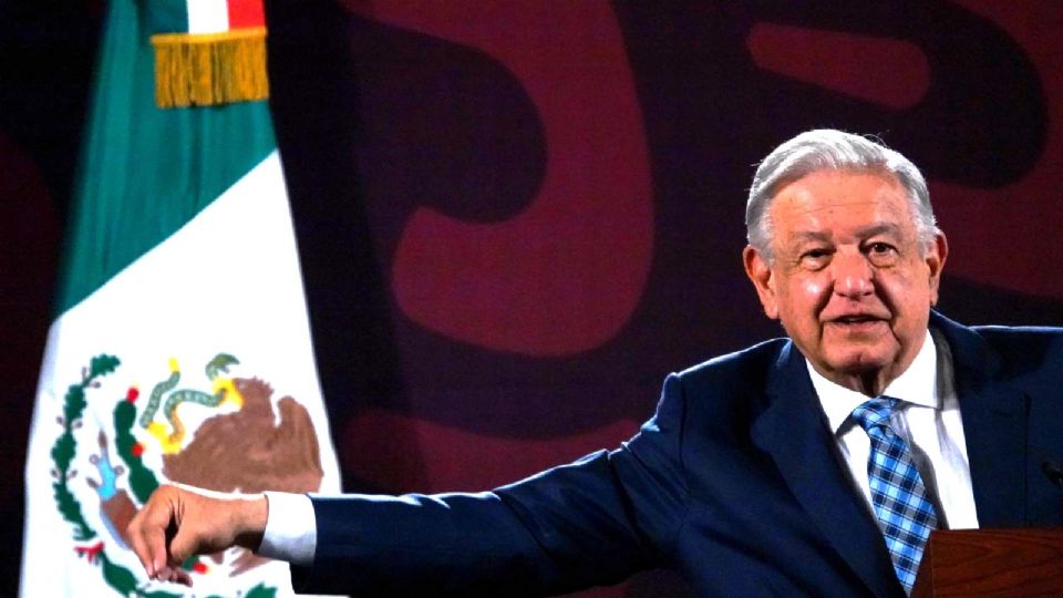 Andrés Manuel López Obrador, presidente de México, desde su conferencia de prensa matutina.