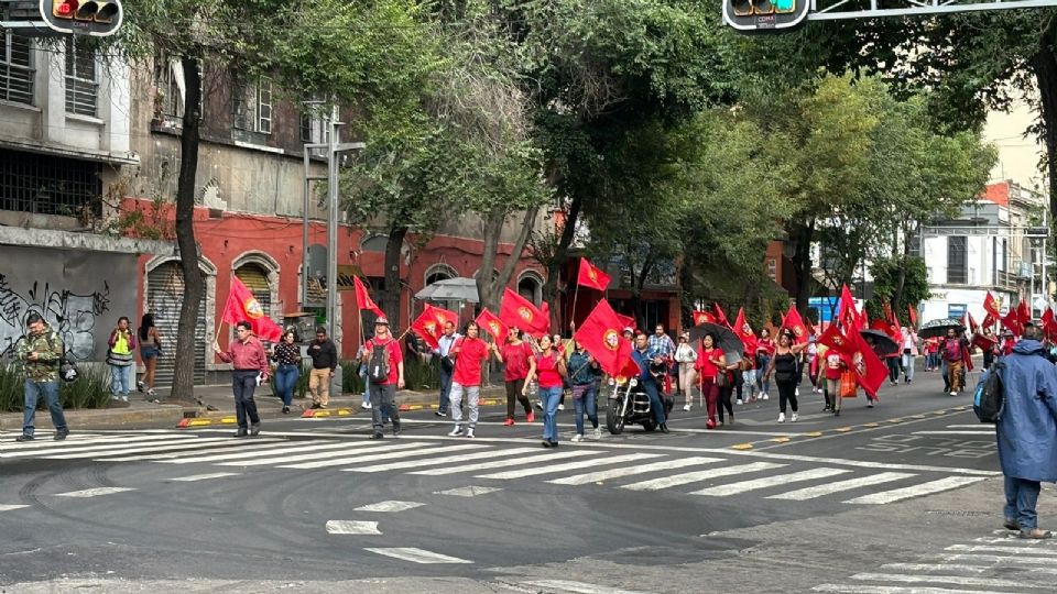 Movilización de la CNTE.