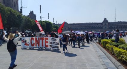 ¡Toma tus precauciones! Marcha la CNTE hacia el Zócalo capitalino