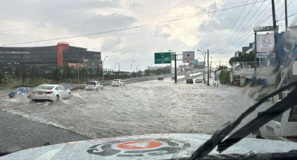 Causan lluvias, inundaciones y carros varados en área metropolitana