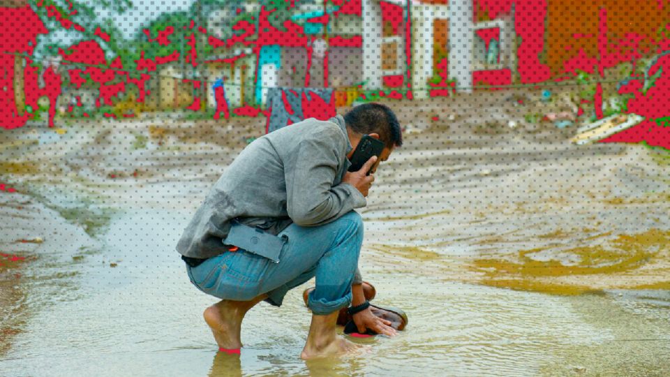 Veracruz queda bajo el agua, tras intensas lluvias en Boca del Río.