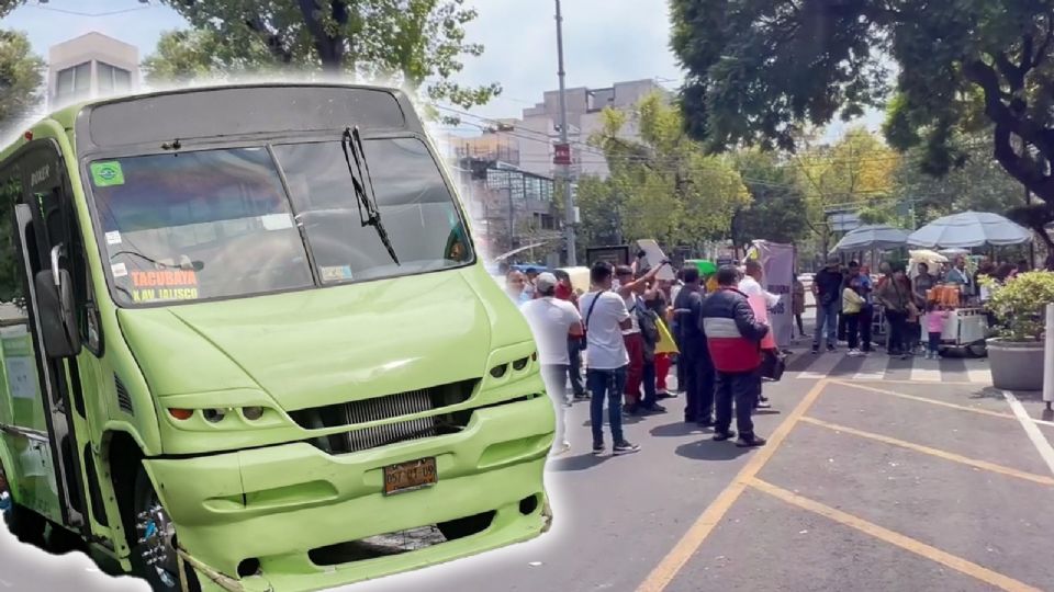 Conductores de unidades de transporte público desquisieron una de las vialidades más concurridas de la CDMX.