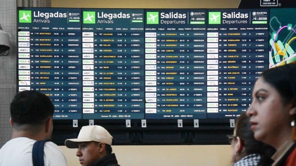 El AICM dijo que fueron 27 cancelados que se reprogramarán por las aerolíneas.