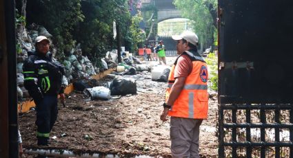 Toneladas de basura extrae el gobierno CDMX para evitar inundaciones