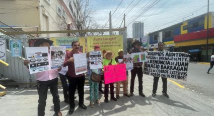 Protestan contra aumentos de Agua y Drenaje de Monterrey