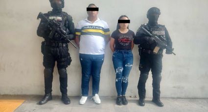 Detienen a pareja en Monterrey por posesión de drogas y camioneta robada