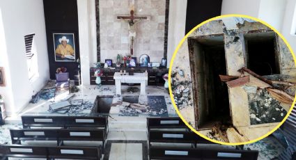 Destruyen capilla de la familia de  Dámaso López en segundo ataque esta semana | VIDEO