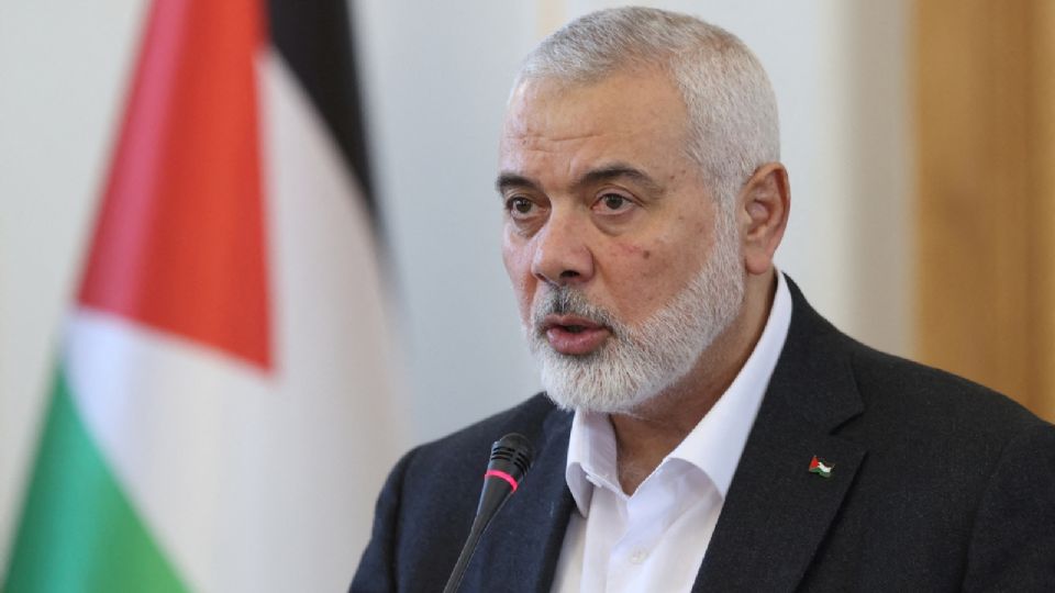 El máximo líder del grupo palestino Hamás, Ismail Haniyeh, durante una rueda de prensa en Teherán, Irán, el 26 de marzo de 2024.