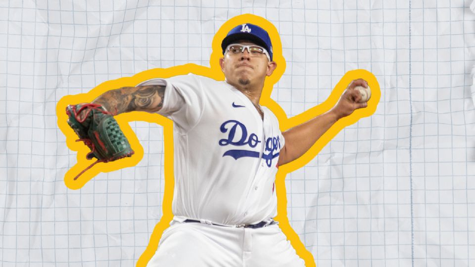 Julio Urías, lanzador de los Dodgers de Los Ángeles.