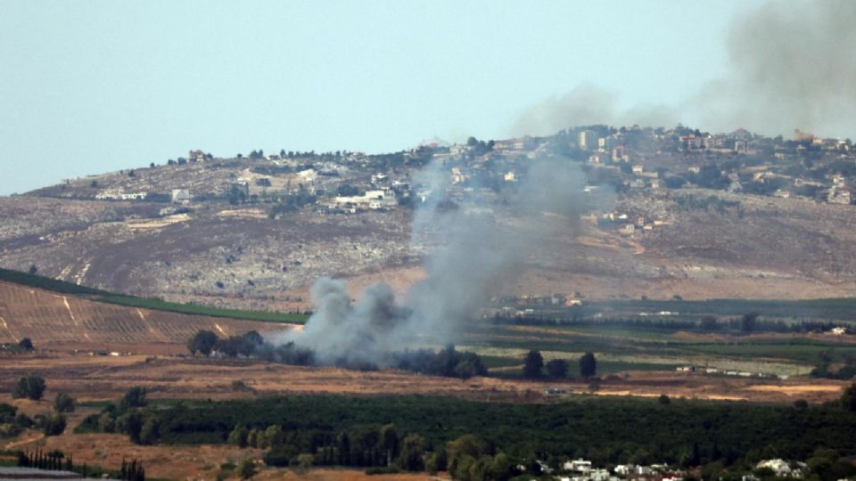 Consecuencia de los proyectiles disparados desde el sur del Líbano, hacia Mevuot Hermon, en la Alta Galilea, en el norte de Israel.