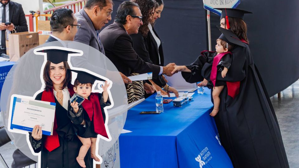 La página oficial del Instituto Irapuato muestra en su publicación de los graduados, a la joven madre de familia que orgullosa posó junto a su hija.