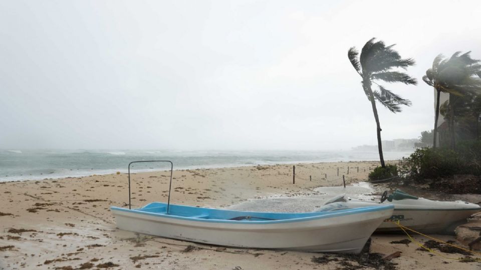 Playa del Carmen después del paso del huracán 'Beryl'.