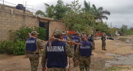 Marina despliega apoyo en varias regiones del país tras el Huracán Beryl