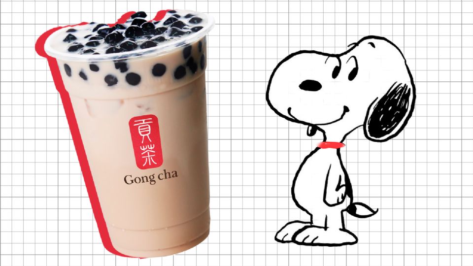 Gong Cha y Snoopy juntos para ofrecerte la mejor bebida.