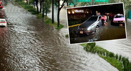 Fuertes lluvias en CDMX causan inundaciones y dejan carros flotando | VIDEOS