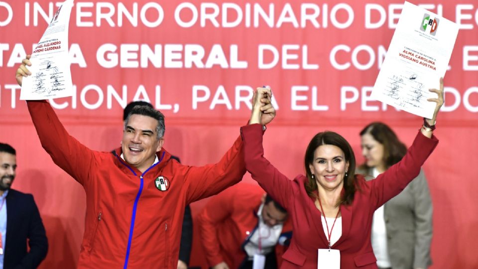 Alejandro Moreno fue reelecto al frente del PRI.