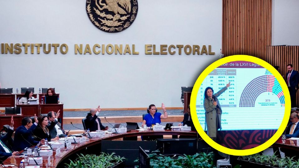 INE determinará los curules asignados para cada partido.