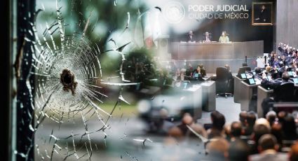 Cometen actos vandálicos en Ciudad Judicial por colectivo a favor de la Reforma Judicial