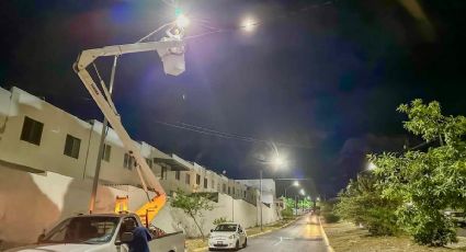 Santa Catarina avanza en la reparación de luminarias afectadas por la tormenta Alberto