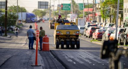 Inicia Escobedo rehabilitación de avenida Monte Horeb