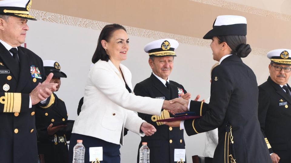 El evento fue presidido por el Almirante José Rafael Ojeda Durán, Secretario de Marina.