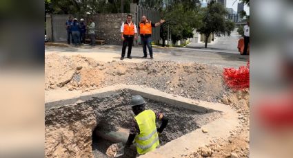 Inician reubicación de tubería de Agua y Drenaje en Santa Catarina