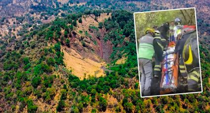 Volcán Xitle: hombre cae al cráter; así lo rescataron | VIDEO