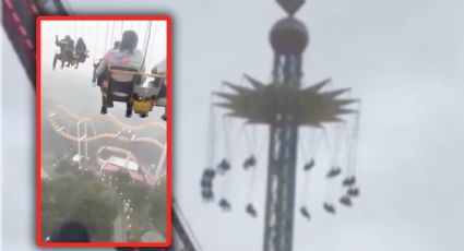 Visitantes de Six Flags quedan suspendidos a 70 metros de altura; parque explica lo ocurrido | VIDEO