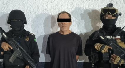 Sospechoso con arma y droga es aprehendido al sur de Monterrey