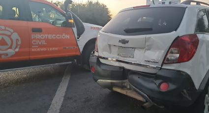 Camión choca a tres vehículos en Avenida Morones Prieto; deja lesionados