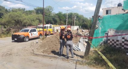 Reportan caída de barda en Guadalupe; una persona habría quedado sin vida