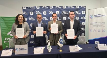 Ayudarán Conalep y Caintra con becas de transporte y alimentación a jóvenes