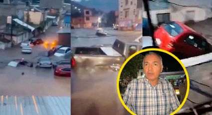 ¡Emergencia en Tejupilco! Se desborda río mexiquense; arrastra autos e inunda casas | VIDEO