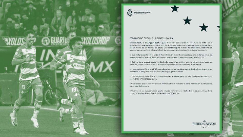 Santos Laguna buscará esclarecer su situación por supuesto fraude fiscal del 2017.