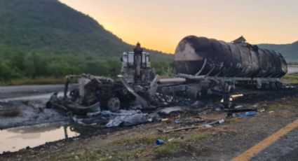 Volcadura de tráiler provoca cierre de la carretera Nacional en Montemorelos